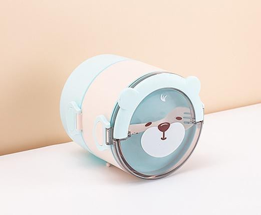 Ланч бокс двухъярусный пищевой 11068 1600 мл Голубой (4570717)