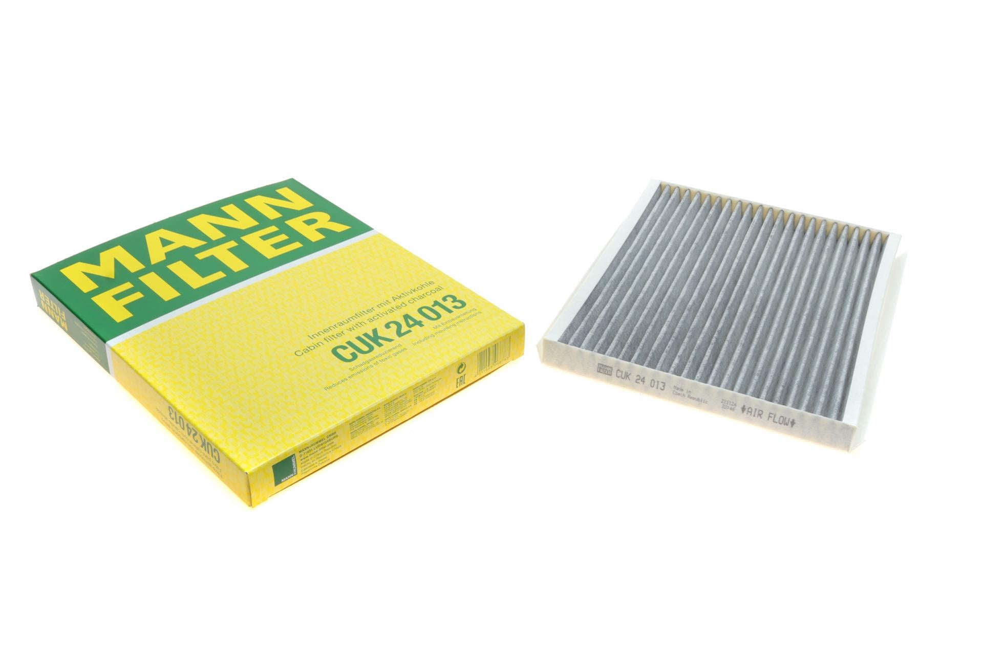 Фильтр салона Mann-Filter для Hyundai Elantra 06-/i20/i30 12-/Creta 16-/Kia Ceed/Carens/Cerato 12- угольный (CUK 24 013) Фильтр салона Mann-Filter для Hyundai Elantra 06-/i20/i30 12-/Creta 16-/Kia Ceed/Carens/Cerato 12- угольный (CUK 24 013)