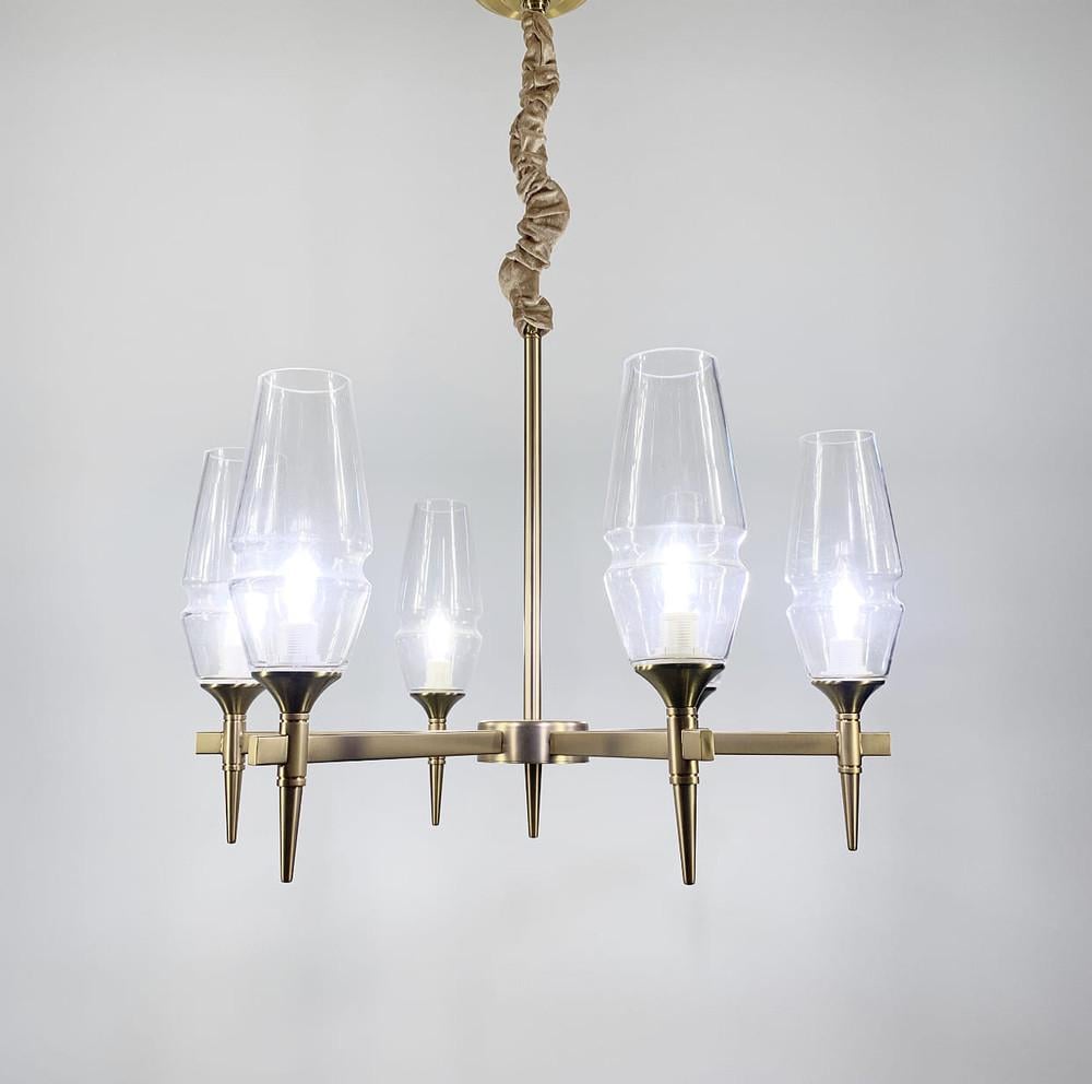 Підвісна люстра Lita із 6 видовженими плафонами (AT 22) - фото 6