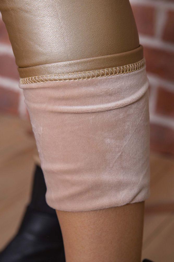 Лосини жіночі на флісі Ager 164R211 L Золотистий - фото 5