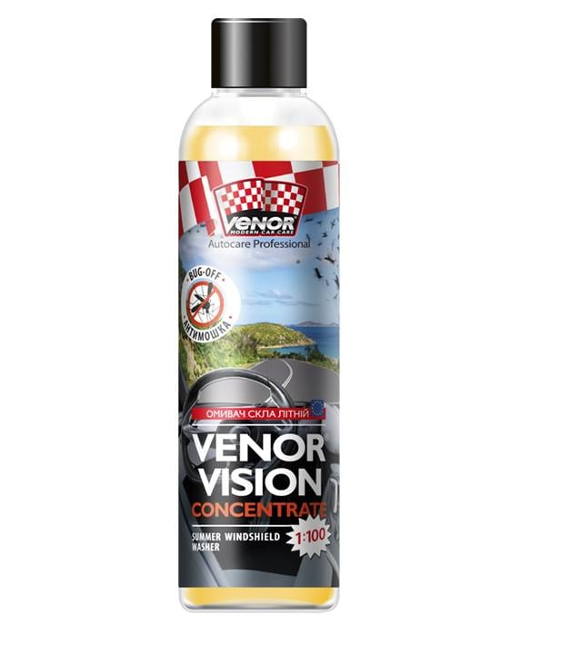 Омыватель стекла летний для транспортных средств Venor Vision Concentrate 250 мл (00000014527)