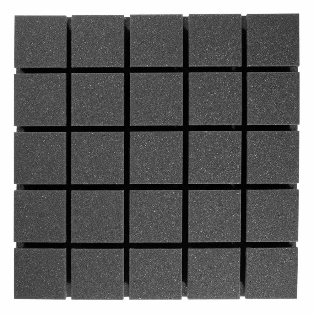 Панель из акустического поролона Ecosound Tetras Black 50x50 см 50 мм Черный графит - фото 2