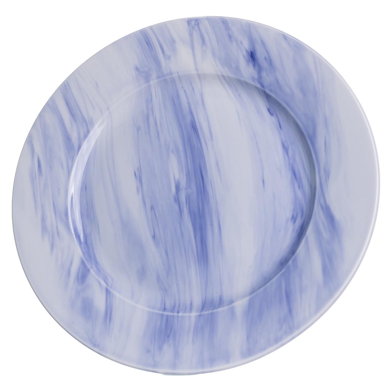 Столовый набор посуды Marble Clara 24 предмета на 6 человек фарфоровый Синий (MD-24-3B) - фото 6