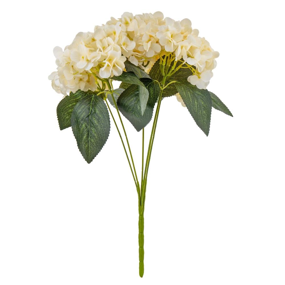 Букет гортензий 5 бутонов 45 см Кремовый (9213-021)