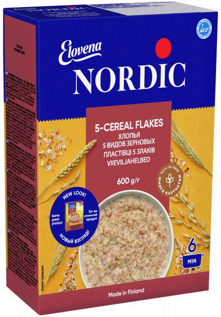 ᐉ Хлопья 5 злаков Nordic 600 г (6411200106722)