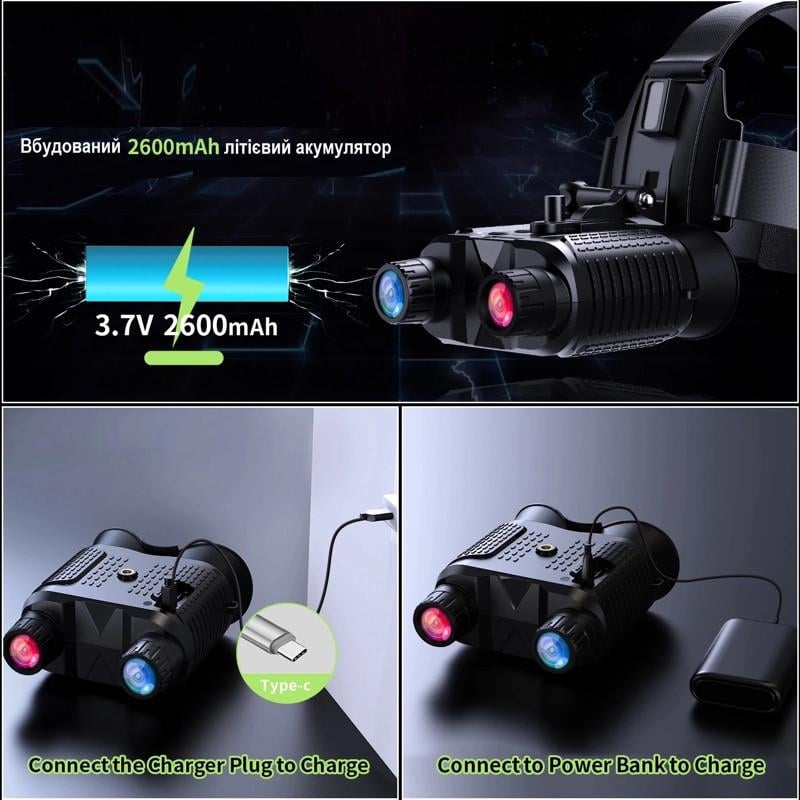 Окуляри нічного бачення Dsoon NV8160 з відео/фото записом та кріпленням на голову на акумуляторі (100950) - фото 4