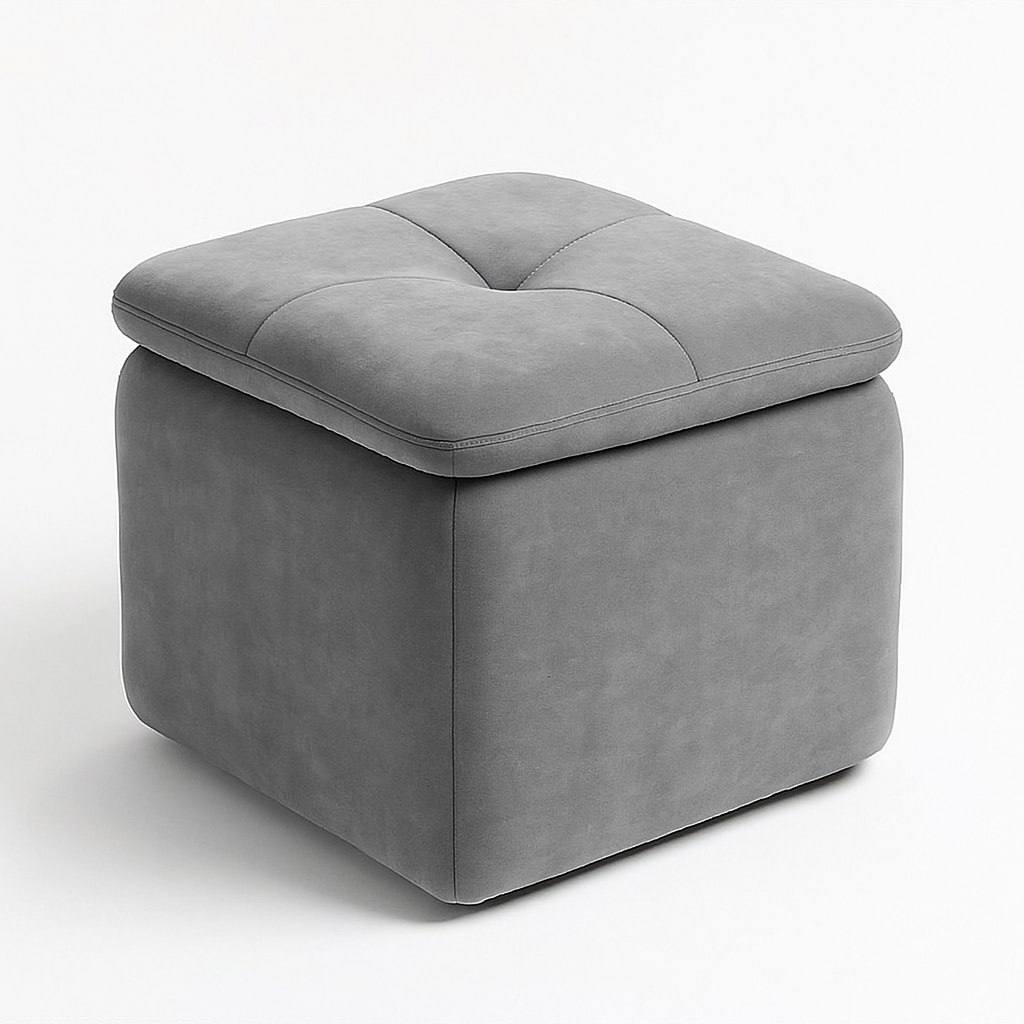 Пуф Nico з нішею 40х40х40 см Сірий (AI 17) - фото 1 Пуф Nico з нішею 40х40х40 см Сірий (AI 17) - фото 1