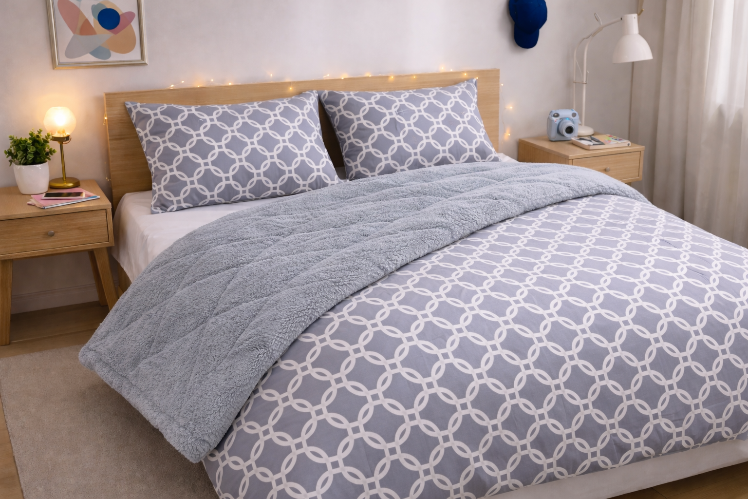 Ковдра зимова двоспальна 195х215 см з 2 наволочками 50х70 см (TC303376147)