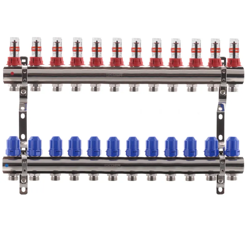 Коллекторный блок с расходомерами KOER KR.1110-12 1"x12 Ways (KR2649)