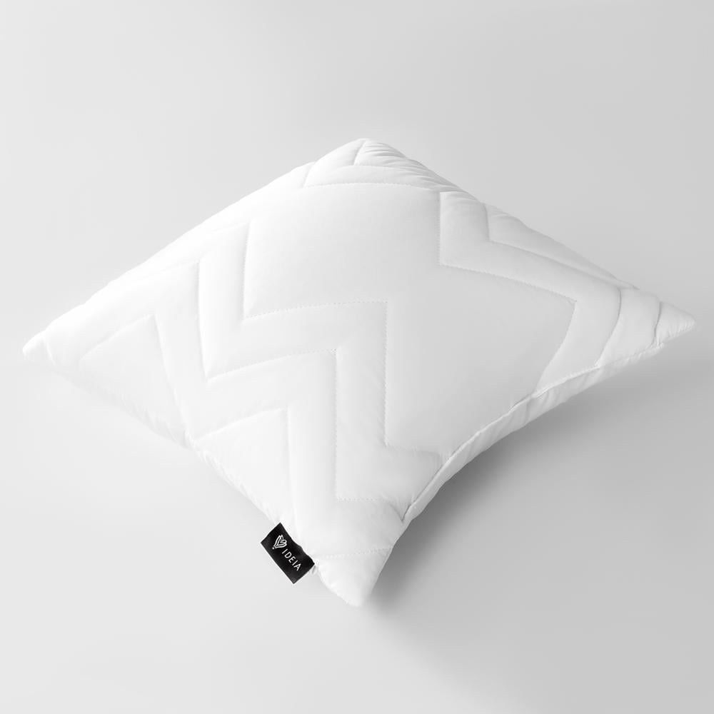 Подушка IDEIA NORDIC COMFORT чехол с стежкой антиаллергенное волокно 40х40 см Белый (24485)