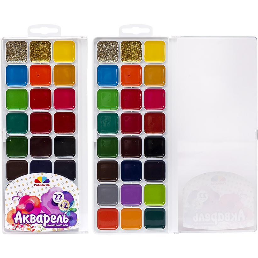Акварельные краски 22+2 цв. (400122 4820219216995) - фото 2