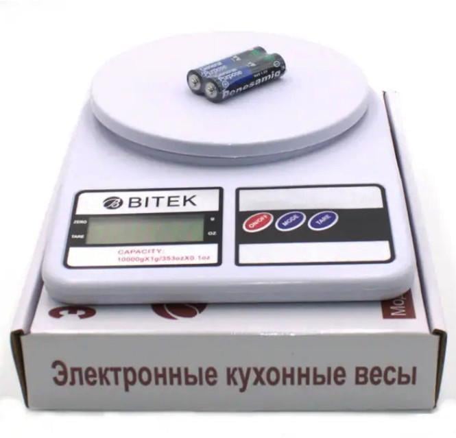 Весы электронные ВІТЕК SF-400 настольные кухонные весы для взвешивания продуктов до 10 кг