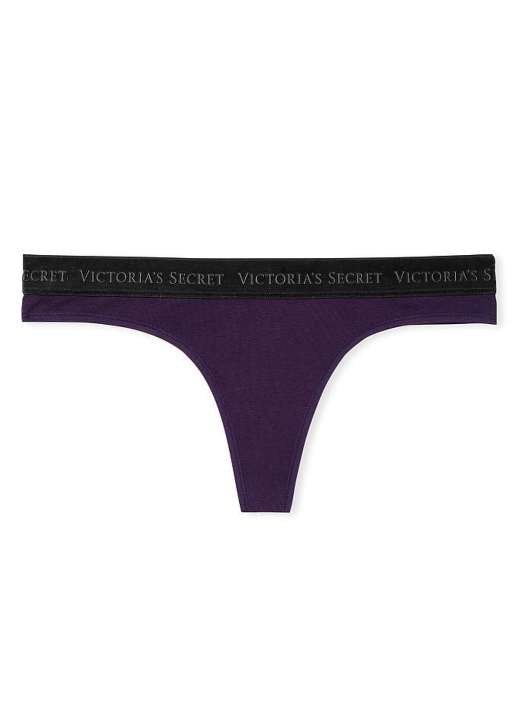 Женские трусы Victoria's Secret 1440000234183QCJL L Фиолетовый (56914901) - фото 3