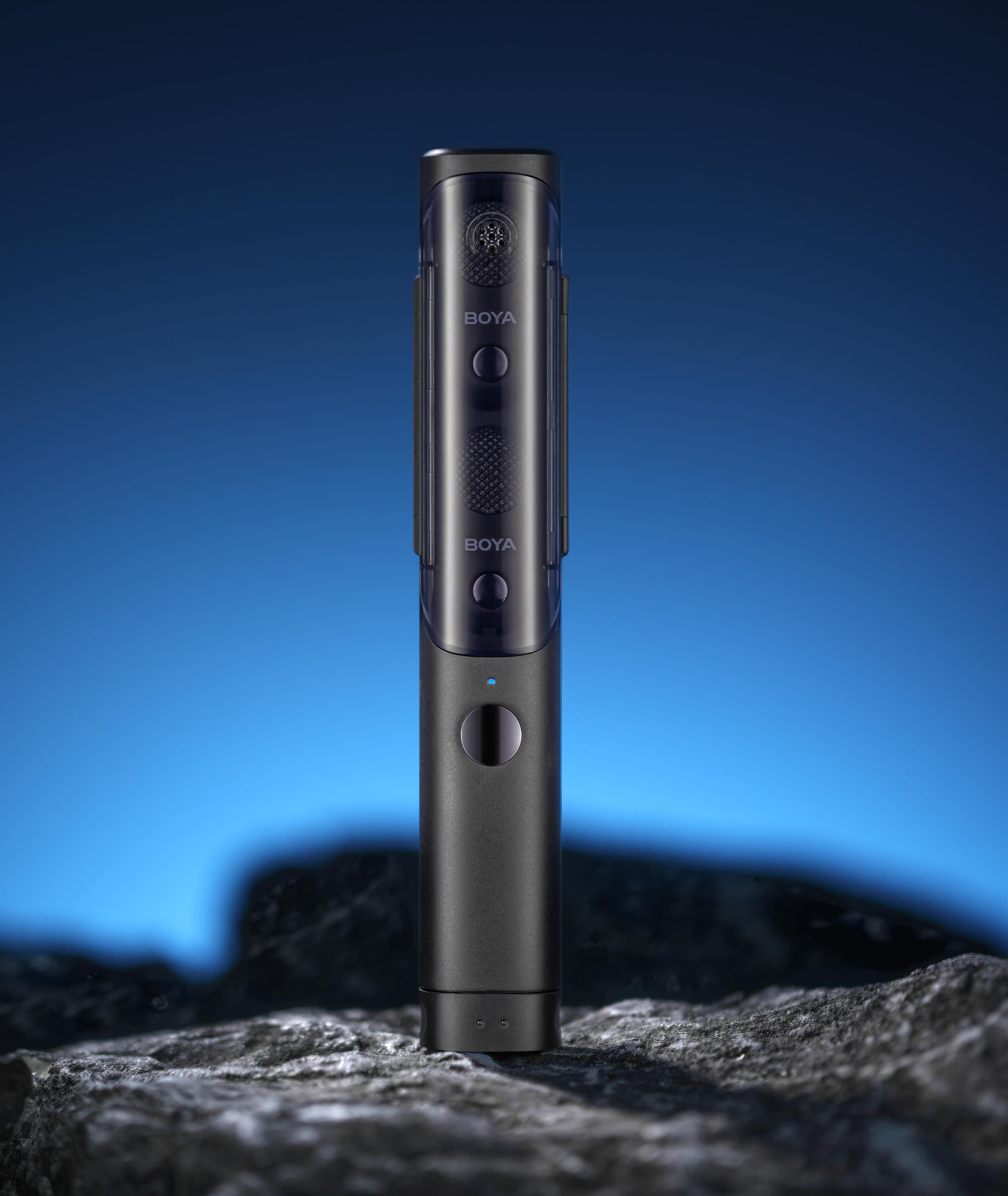 Микрофон-стик петличный для интервью Boya MAGIC-05 USB Type-C и петличная система на 2 микрофона с зарядным кейсом (50047) - фото 5