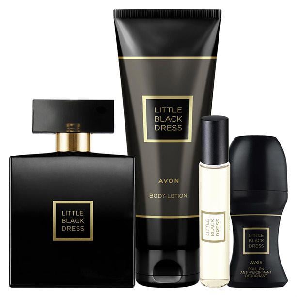 Набор парфюмированный женский Avon Little Black Dress 4в1 аромат 10/50 мл крем для тела 125 мл дезодорант 50 мл (AV9800016)