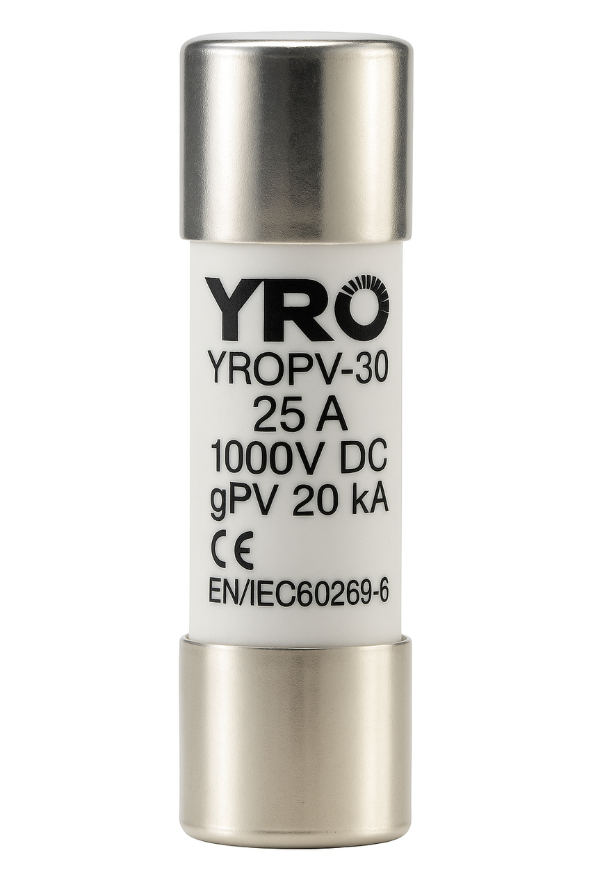 Плавкий предохранитель для солнечных панелей YRO YROPV-30 25A 1000V DC (29726045) Плавкий предохранитель для солнечных панелей YRO YROPV-30 25A 1000V DC (29726045)