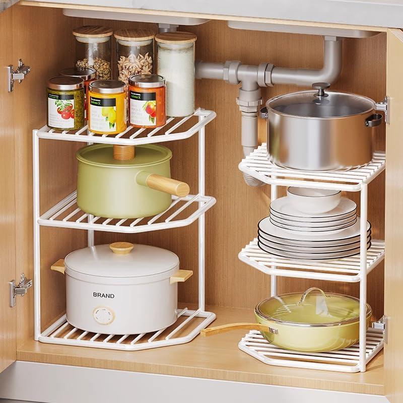 Полка-органайзер кухонная M50210-L L 3 овраг 25х25х43 см - фото 2 Полка-органайзер кухонная M50210-L L 3 овраг 25х25х43 см - фото 2