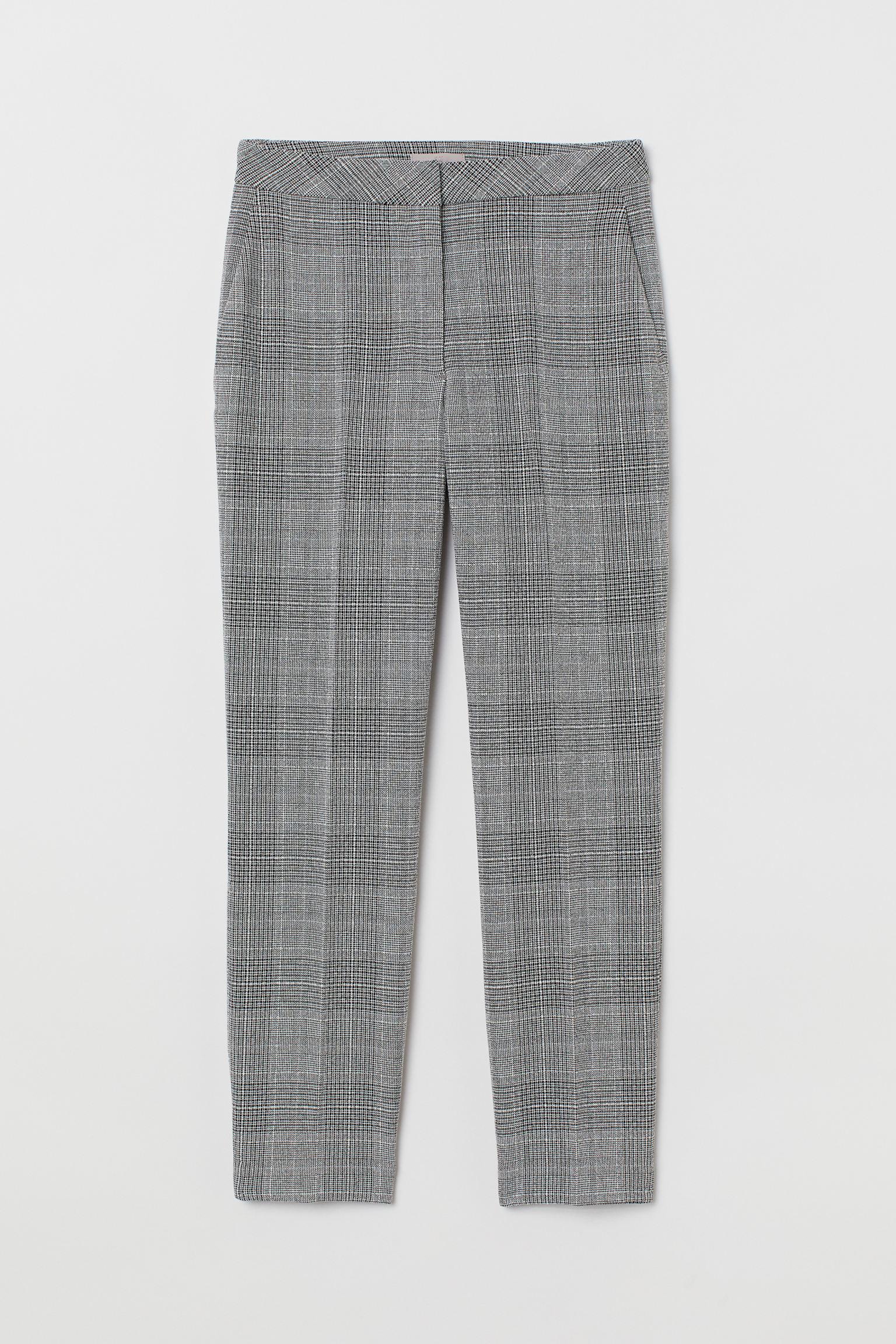 Штани H&M Клітинка р. 36 Біло-чорний (S2307896064)