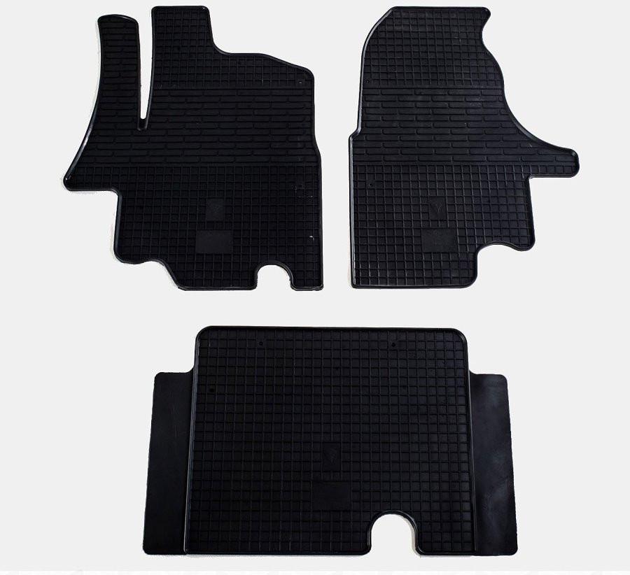 Коврики резиновые Stingray в салон Renault Master II 98-/03-/Opel Movano I 98-/03-/Nissan Interstar I 98-/03- 3 шт. (1018023)