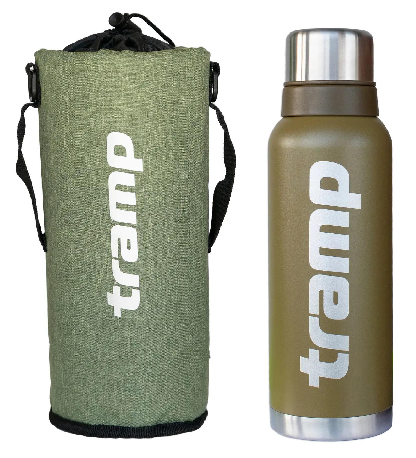 Термос Tramp Expedition 1,2 л + термочехол Olive (STAN-12OLV)