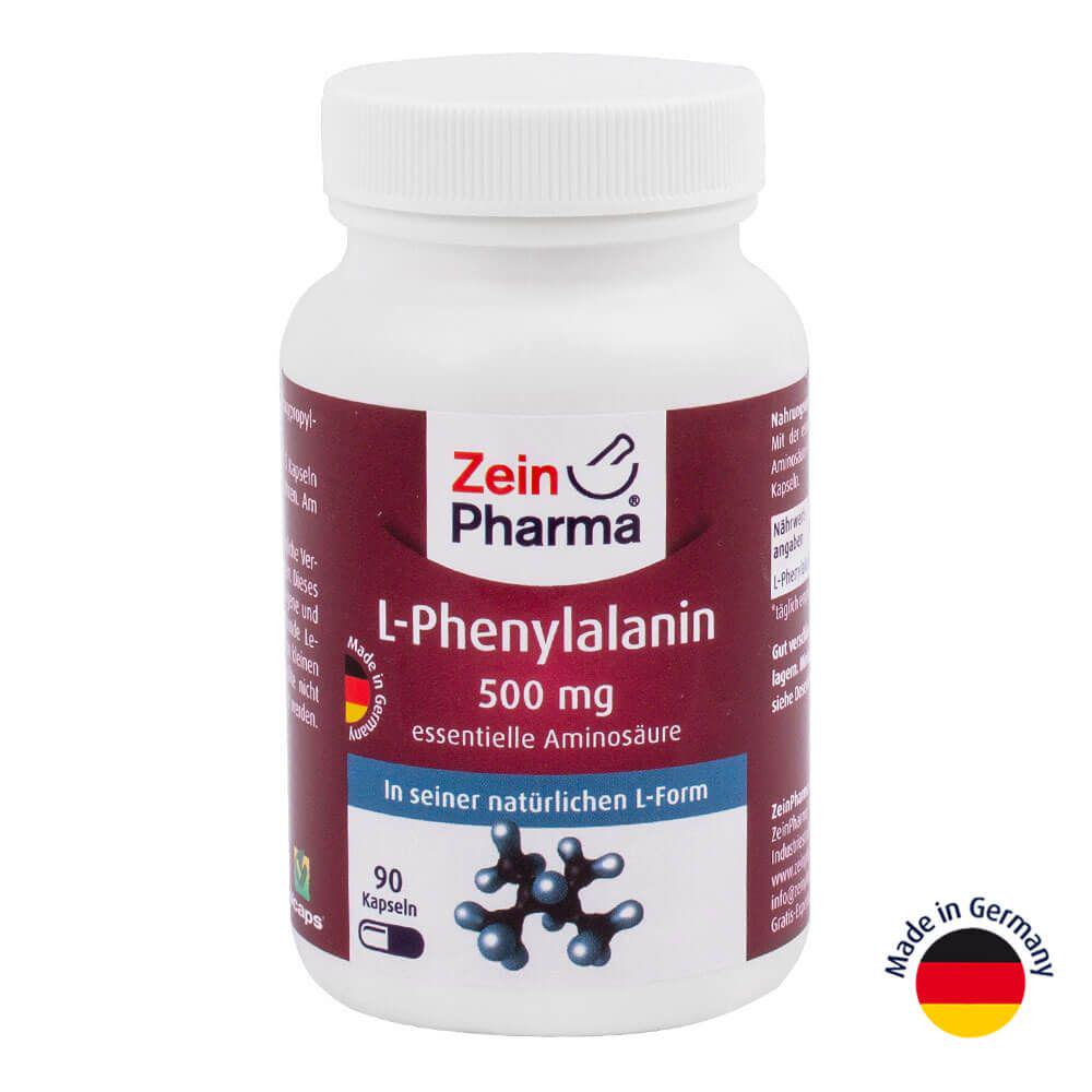 L-фенилаланин ZeinPharma 500 мг 90 капсул (6211) L-фенилаланин ZeinPharma 500 мг 90 капсул (6211)