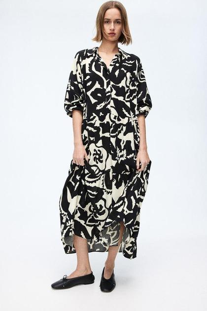 Платье H&M 1213391П принт XS Черно-белый (1111109408591) Платье H&M 1213391П принт XS Черно-белый (1111109408591)