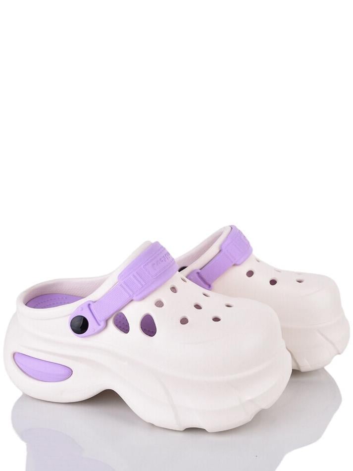 Кроксы luck Line N24506-375 р. 39 Молочно-фиолетовый