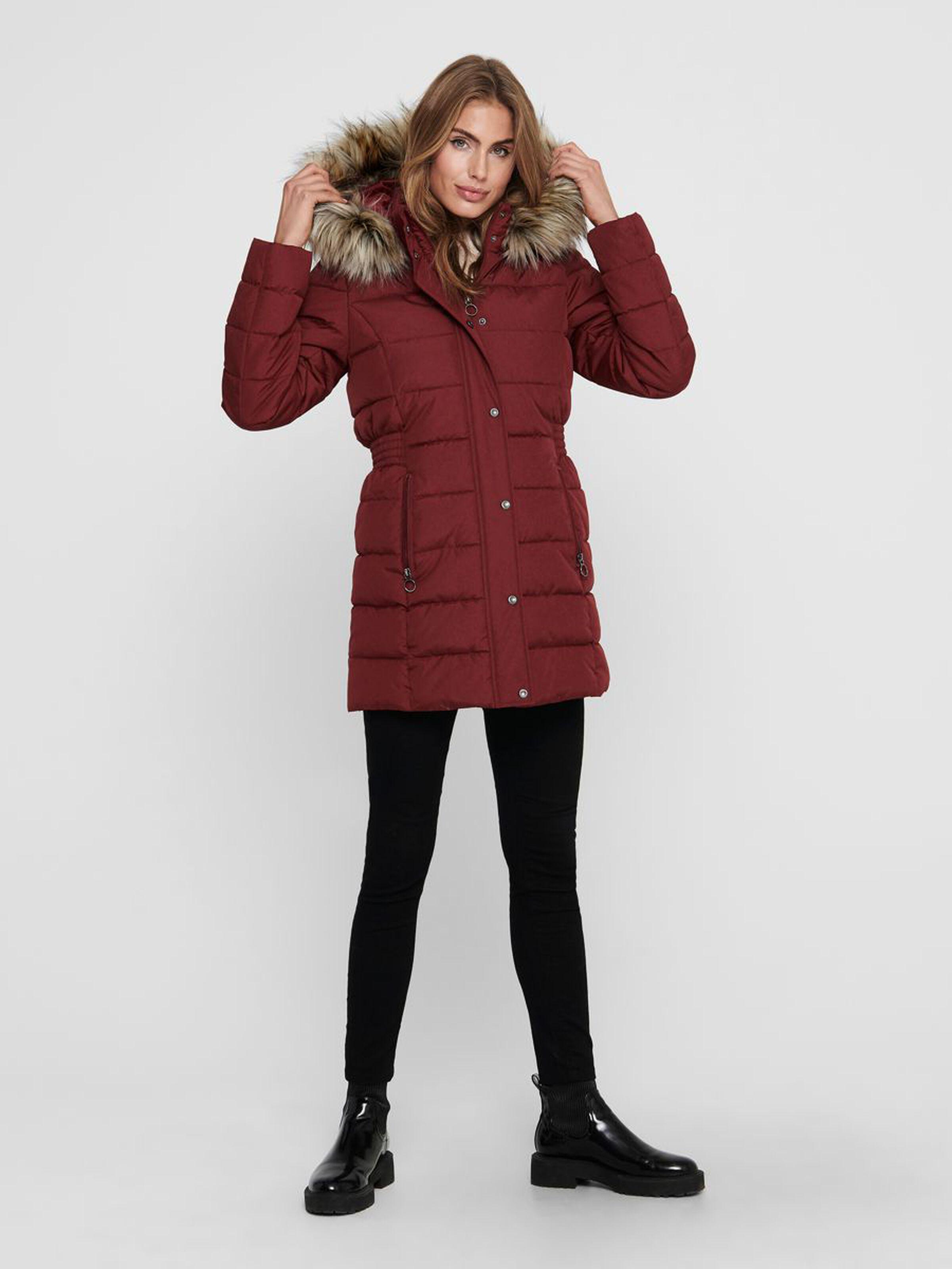 Куртка женская Only 15205636 M Бордовый - фото 3 Куртка женская Only 15205636 M Бордовый - фото 3