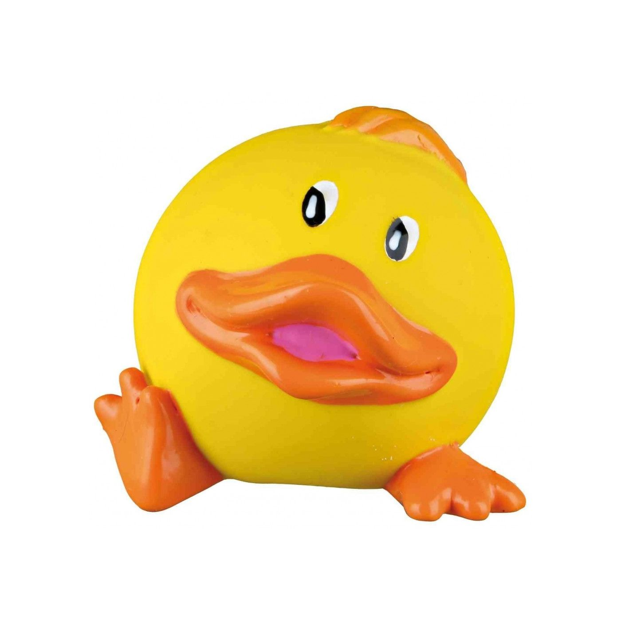 Іграшка для собак Trixie М'яч качка з пискавкою латекс Жовтий 6 см (4047974352830_3)