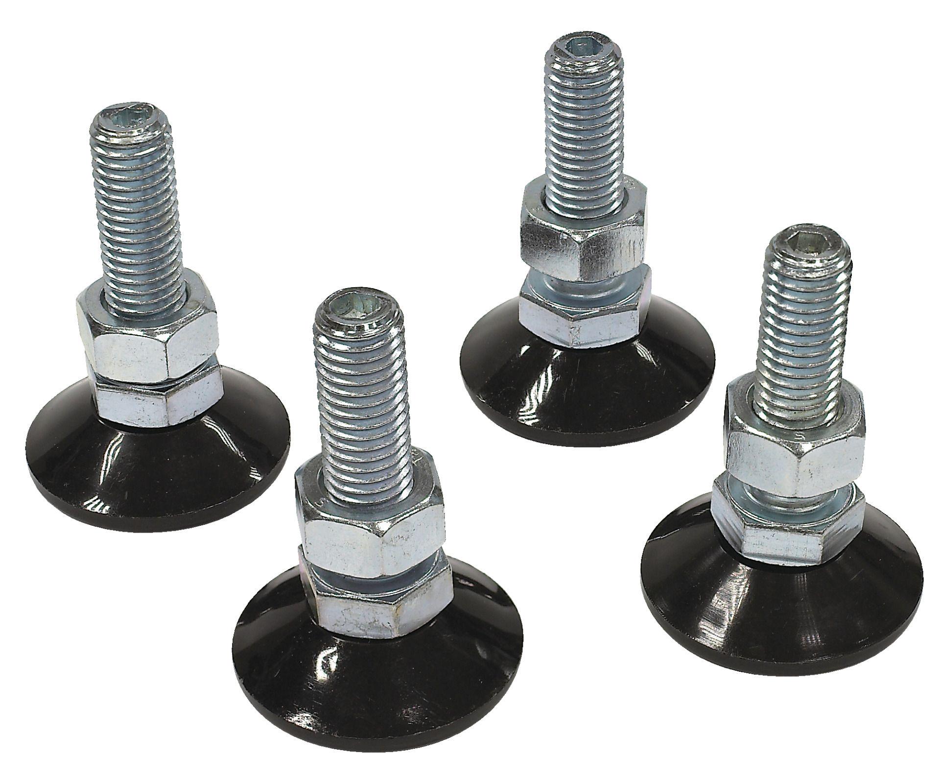 Ножки для шкафов CONTEG RF1/RB1 DP-NO-03 4 шт. M12x100 мм Black (3729460)