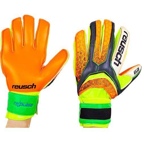 Вратарские перчатки FB-873 с защитными вставками р. 10 Оранжево-лимонный (57429058)