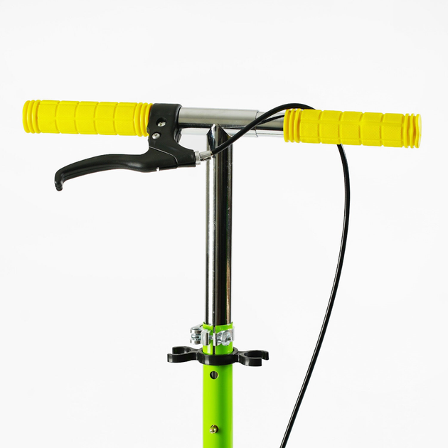 Самокат двухколесный Best Scooter FL-20085/4 стальная рама/ручной тормоз/один амортизатор передний/в коробке/колеса PU 200 мм (25100690) - фото 3