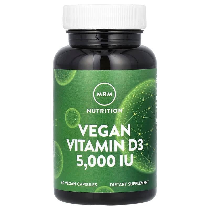 Витамин Д3 MRM Nutrition Vitamin 5000 МЕ для иммунитета и костей 60 капс.