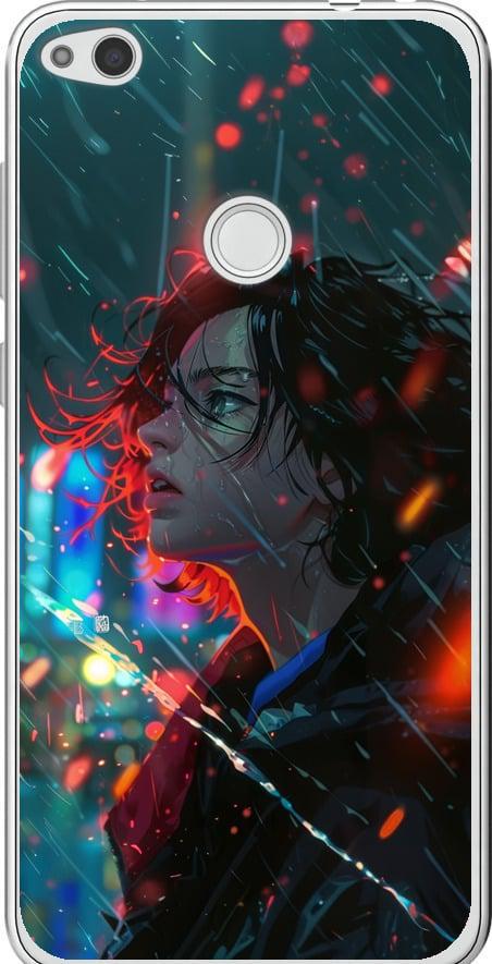 Чехол на Huawei P8 Lite (2017) Ночные огни (6096t-777-42517)