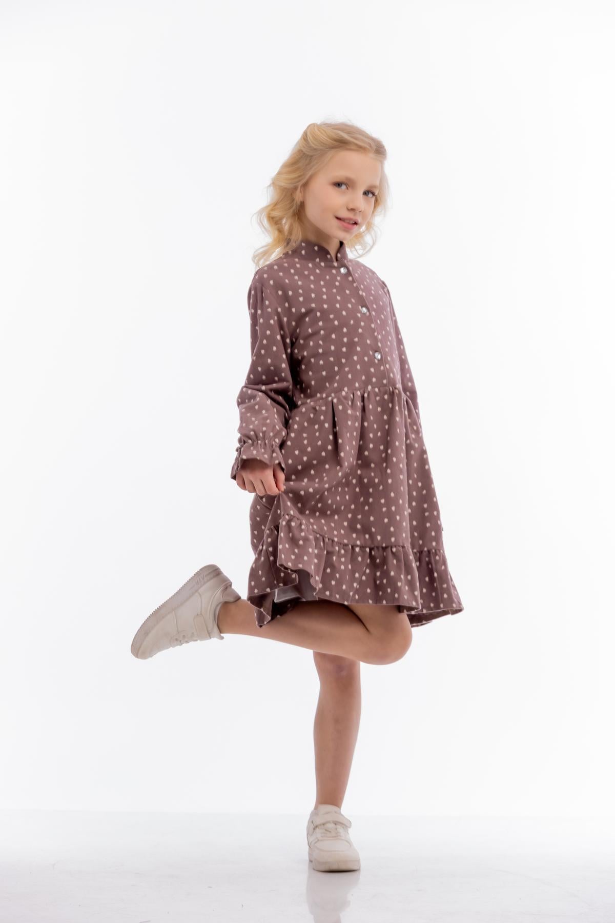 Платье для девочки IRmAS 1093 из фланели 140 см