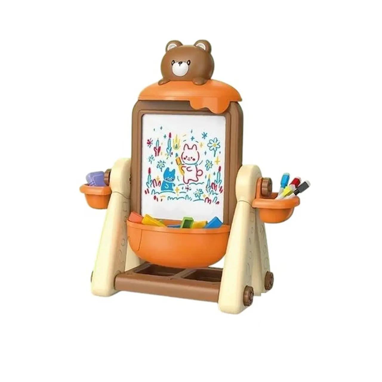 Мольберт-доска детская для рисования маркерами 899-93 Y из пластика 53,4х49,4х22,8 см Коричневый (150-7-166175)