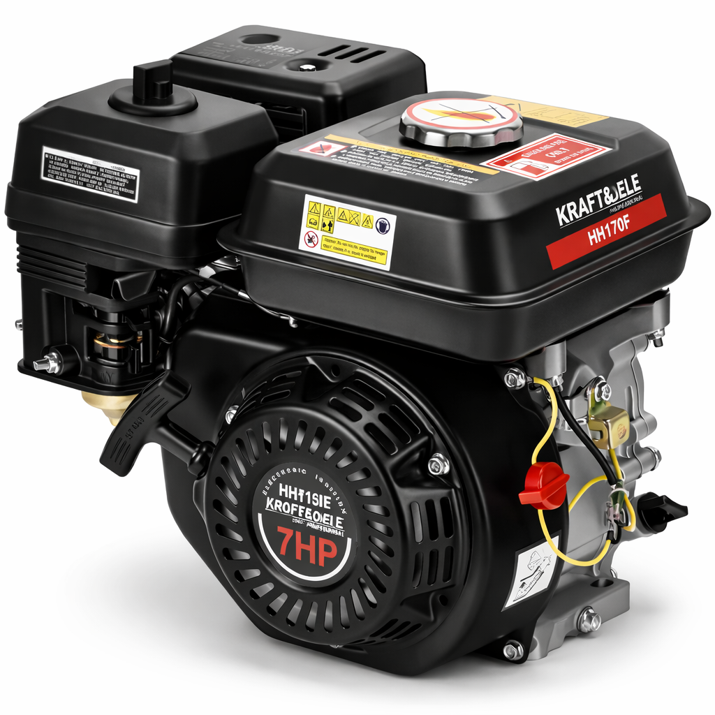 Двигун для садової техніки Kraft&Dele KD638 7 к.с вал 20 мм бензиновий