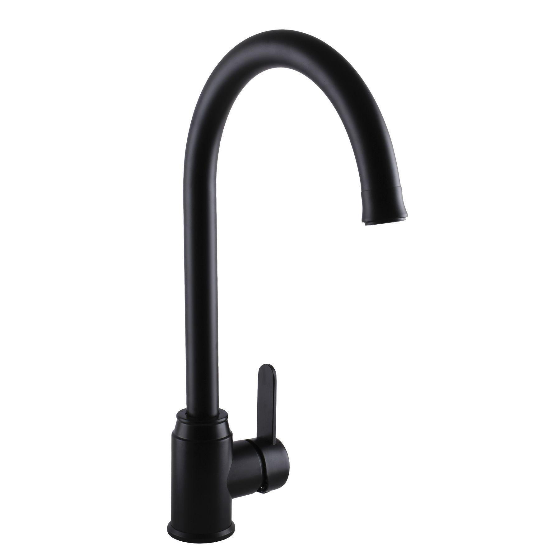 Смеситель для кухни из нержавеющей стали MixMIRA WIEN MS2-203S-MOD-BB Черный матовый (21989) - фото 2