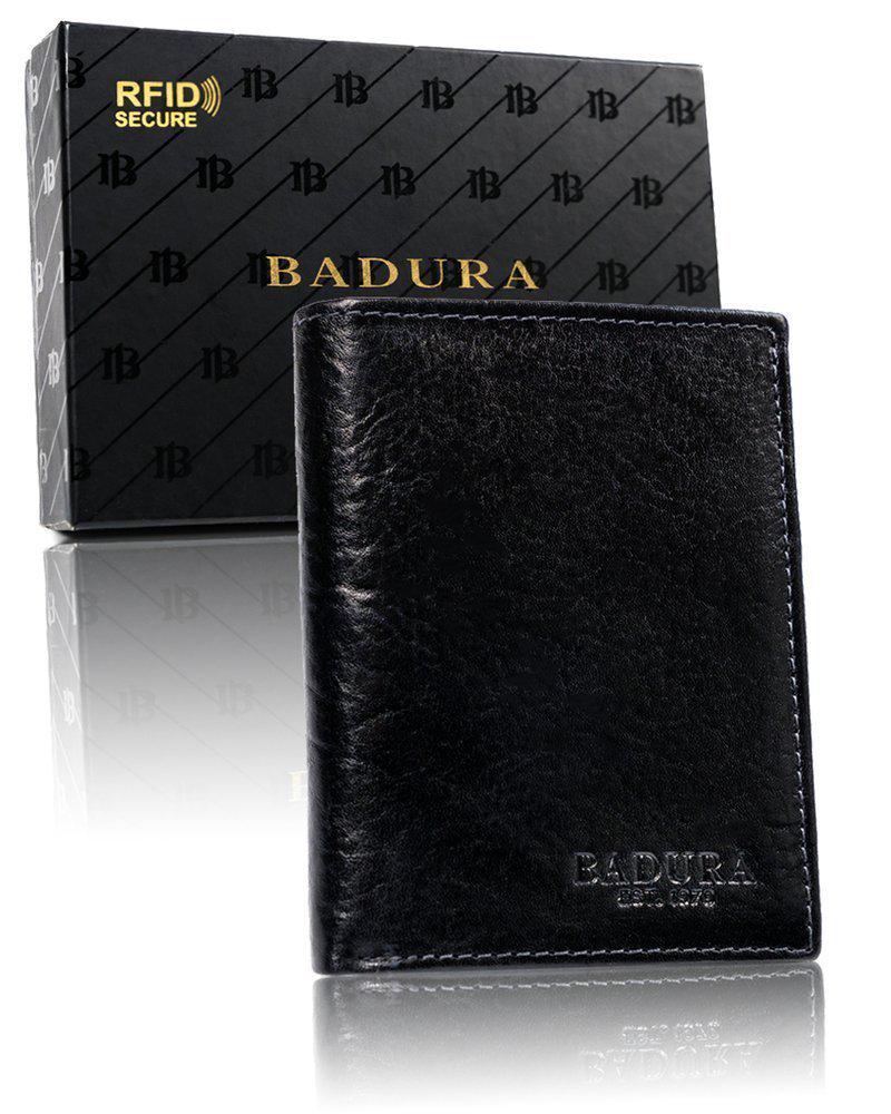 Кошелек мужской кожаный Badura B-N62-MIL NERO
