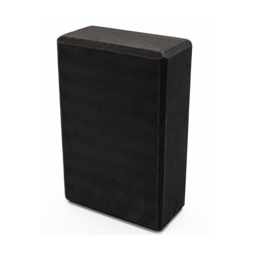 Блок для йоги для фитнеса и растяжки 220 грамм Черный