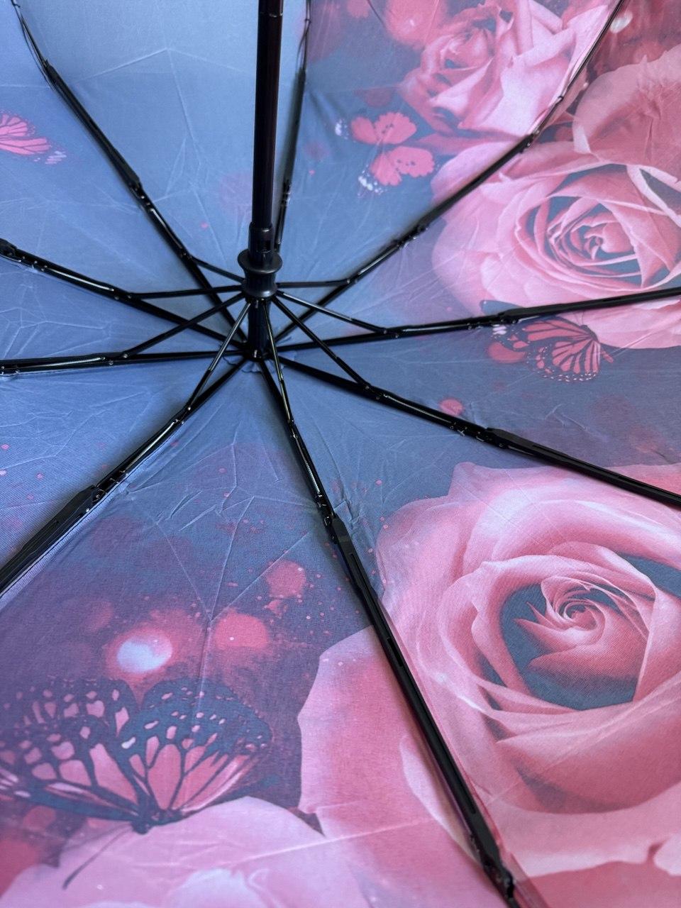 Зонт женский автоматический Frei Regen Розы 9 спиц (001) - фото 6