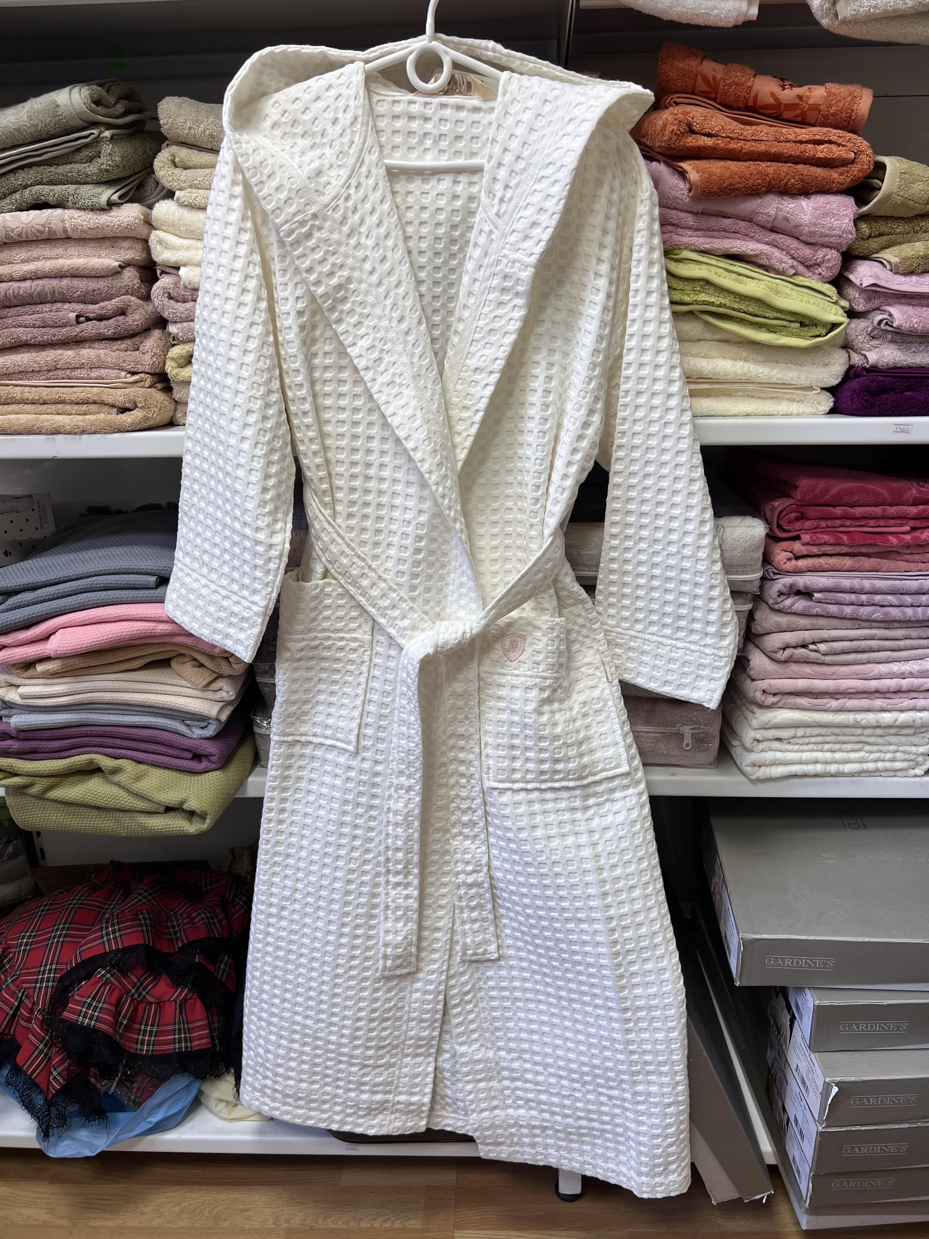 Халат жіночий вафельний Nusa M бавовна Білий (2703973337) - фото 6 Халат жіночий вафельний Nusa M бавовна Білий (2703973337) - фото 6