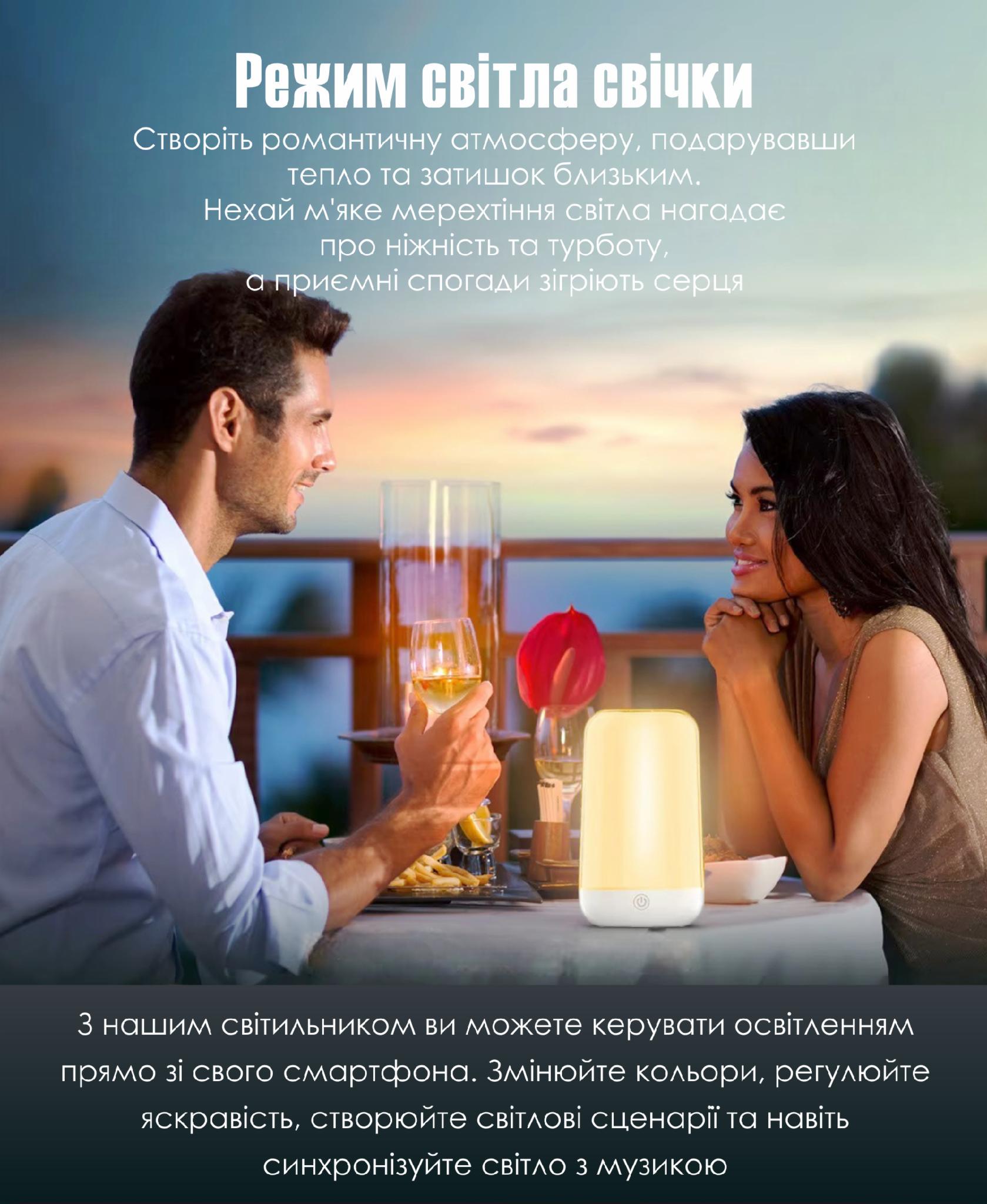 Лампа настільна Smart LED AuraLite Bluetooth/Wi-Fi керування голосом Alexa/Google RGB (505832989) - фото 6 Лампа настільна Smart LED AuraLite Bluetooth/Wi-Fi керування голосом Alexa/Google RGB (505832989) - фото 6
