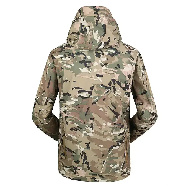 Куртка SoftShell Clefers Tac A33 с капюшоном и с липучками XXL Multicam (5002485XXL) - фото 2