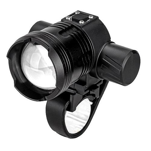 Ліхтар налобний PLD-5835-P50 з велокріпленням Black