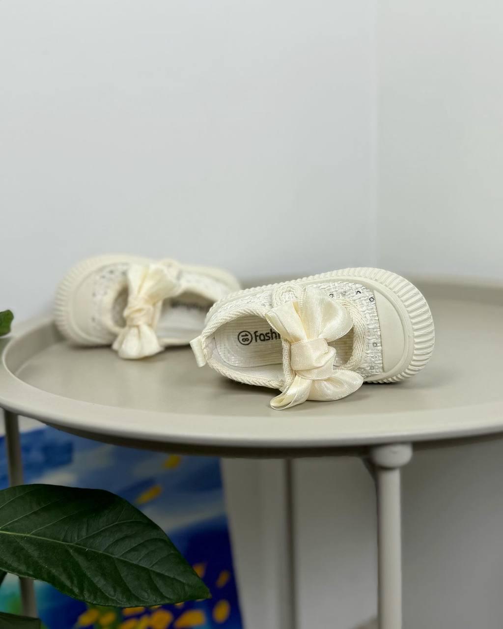 Кроссовки детские р. 18 Бежевый (1273) - фото 3