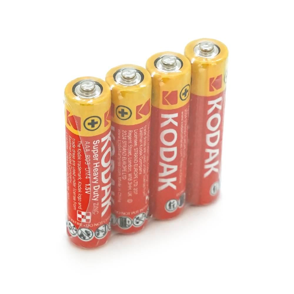 Батарейка сольова Kodak Super Heavy Duty R3 ААА 4 шт. (35802) Батарейка сольова Kodak Super Heavy Duty R3 ААА 4 шт. (35802)