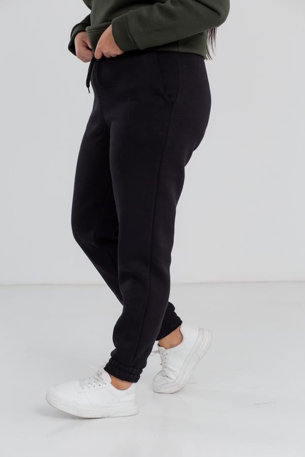 Спортивные штаны женские AKSAN тринитка 3XL Черный (20.493_black_warm_52(3XL)) - фото 2