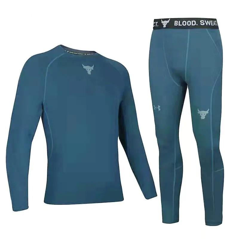 Комплект термобілизни чоловічої Under Armour 1589108 9108 L Navy-Green