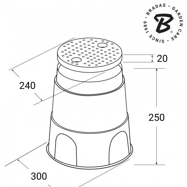 Коробка вентильна DSSZ-O30G D 30 см (15076) - фото 4 Коробка вентильна DSSZ-O30G D 30 см (15076) - фото 4